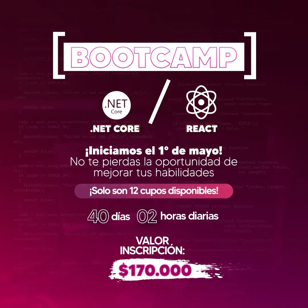 Bootcamp Desarrollo Full-stack  con .Net y React